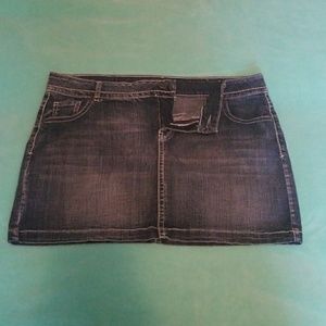 Jean miniskirt